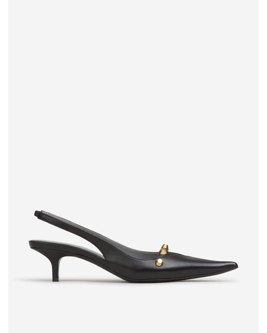 Balenciaga White Slingbacks With Studs
