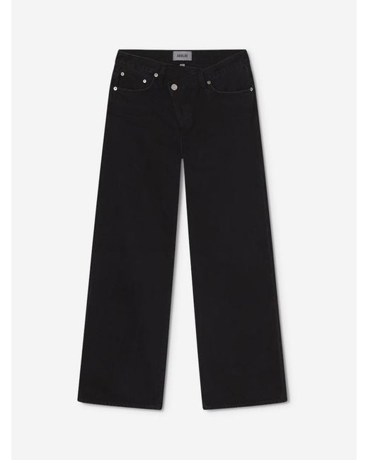 Agolde Black Arc Criss Cross Jeans