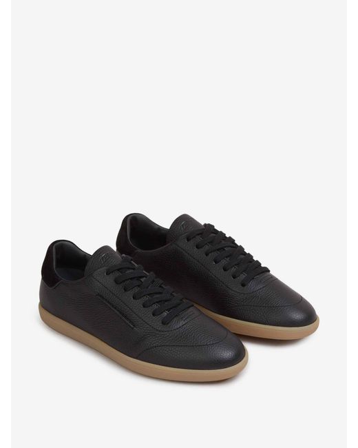 Zapatillas Deportivas Piel Zegna de hombre de color Black
