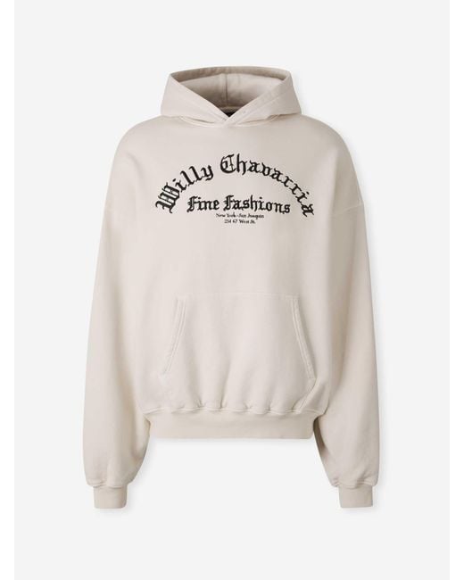 Sudadera Capucha Willy Chavarria de hombre de color White