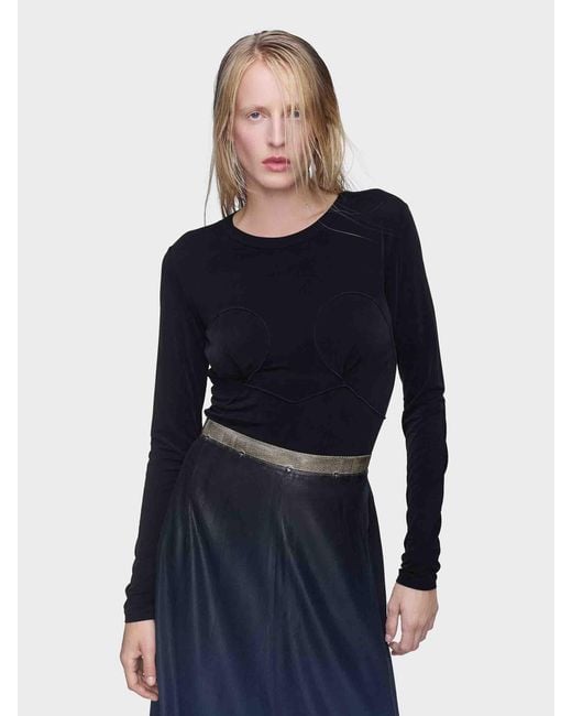 Maison Margiela Blue Long Sleeve T-Shirt