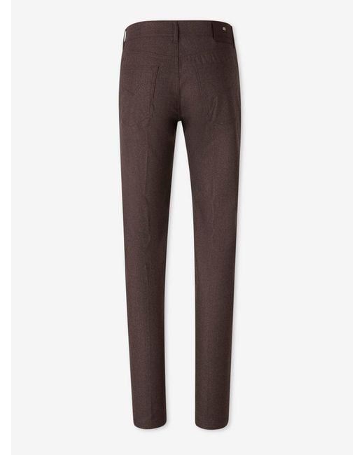 Marco Pescarolo Gray Cashmere Straight Leg Trousers for men