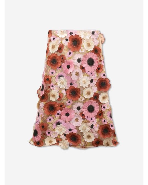 Dorothee Schumacher Red Blooming Meadow Skirt
