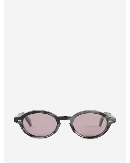 Cutler & Gross Black Oval Sunglasses for men