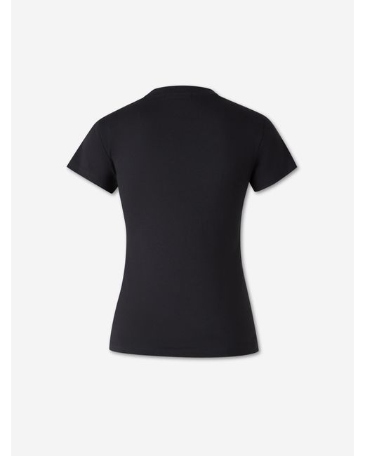 Ganni Black Round Neck T-Shirt