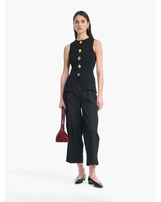 Altuzarra Black Harper's Point Top