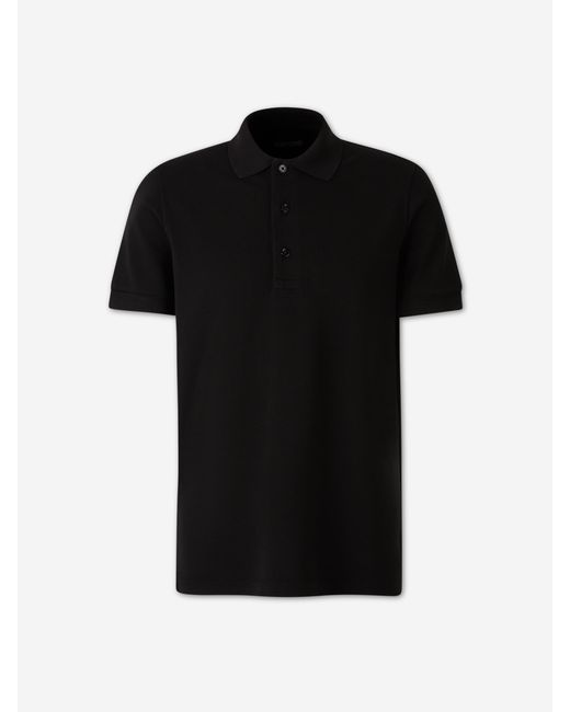 Tom Ford Black Plain Polo Shirt for men