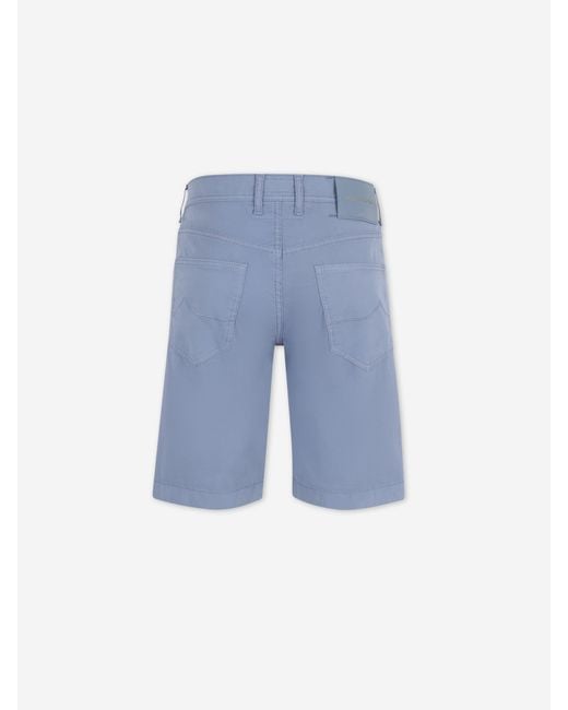 Jacob Cohen Blue Straight Bermuda Shorts for men
