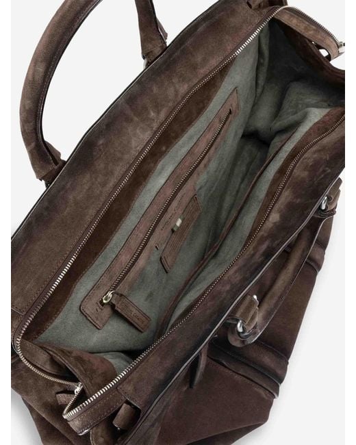 Officine Creative Brown Quentin 009 Travel Bag for men
