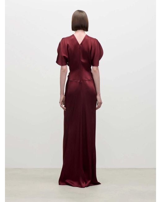 Victoria Beckham Red Isabella Maxi Dress