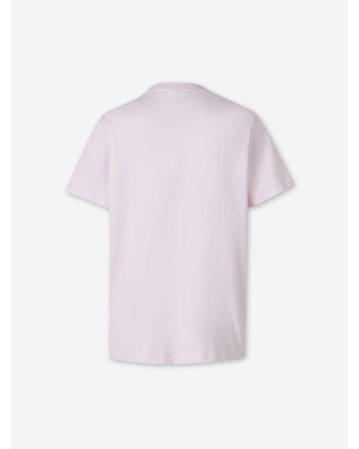 Ganni Pink Short Sleeve Crab T-Shirt
