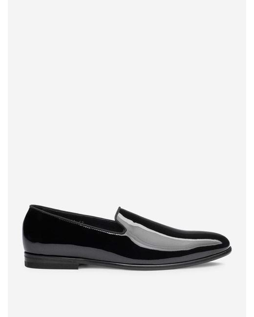 Doucal's White Patent Loafers for men