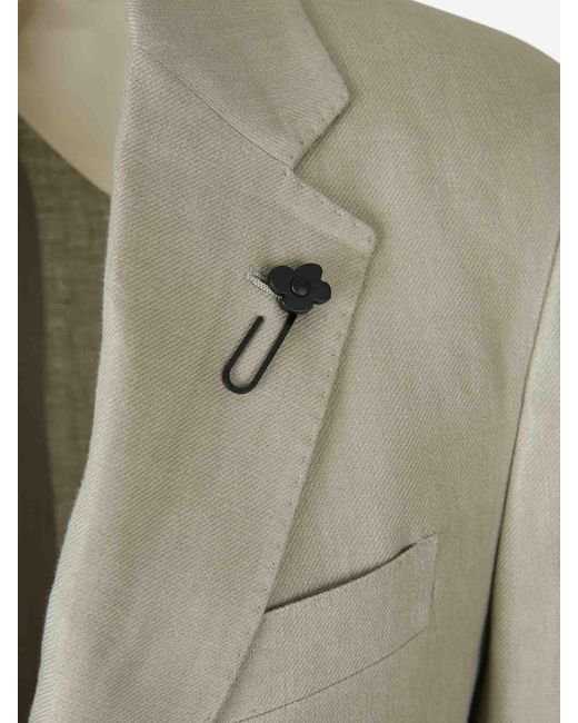 Lardini Natural Straight Wool Suit for men
