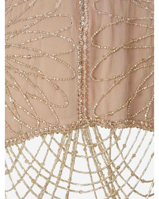The Attico White Silk Mini Skirt