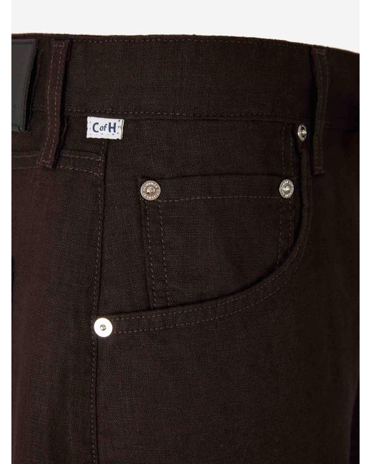 Citizens of Humanity Black Straight Wide Leg Trousers