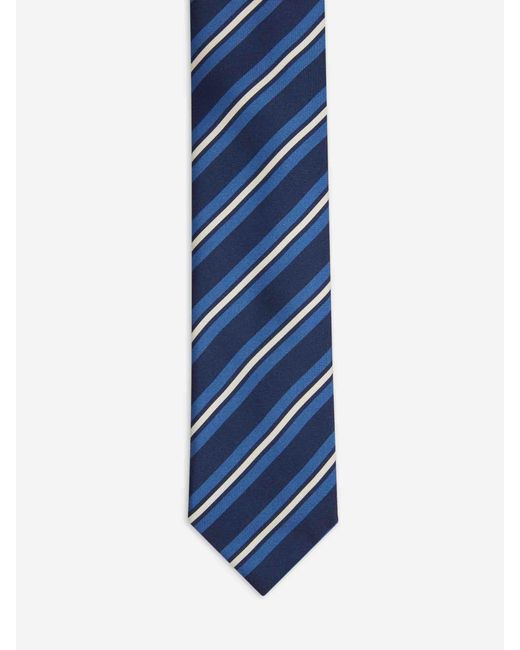 Corbata Seda Listada Santa Eulalia de hombre de color Blue