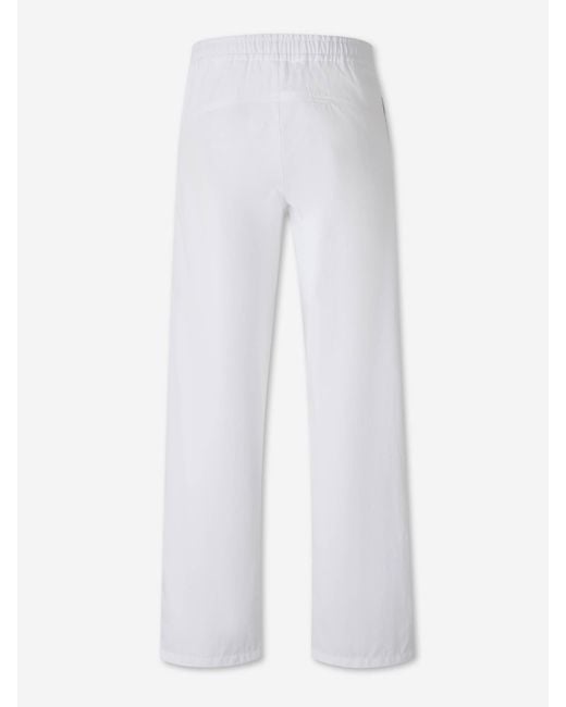 Laminar White Wide Leg Technical Trousers for men