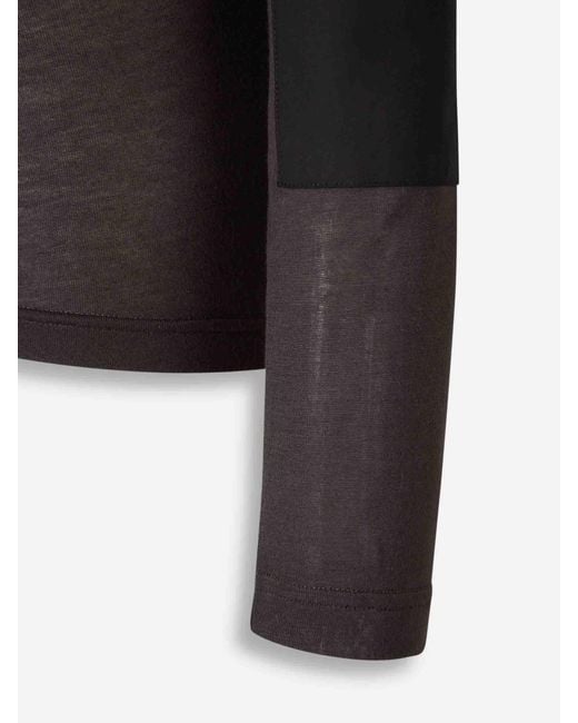 T-Shirt À Manches Longues Lemaire en coloris Black