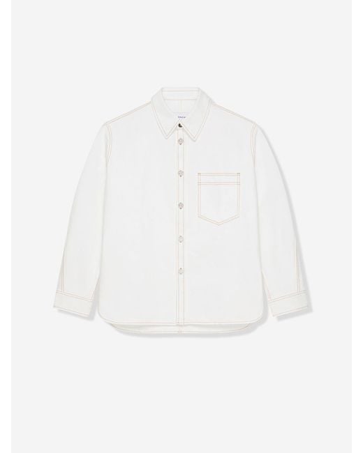 Camicia in denim di Givenchy in White da Uomo
