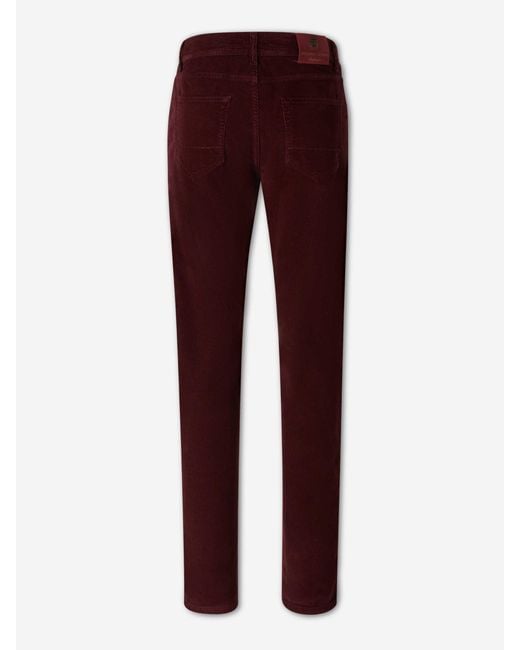 Pantalones Pana Algodón richard j. brown de hombre de color Red