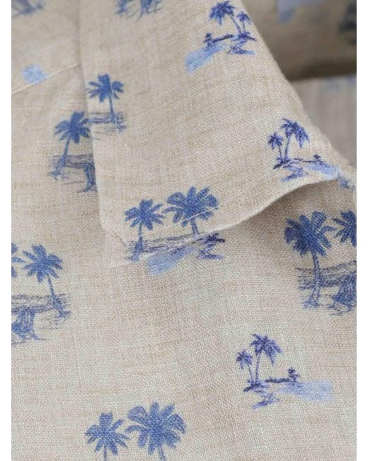 Santa Eulalia White Printed Shirt for men