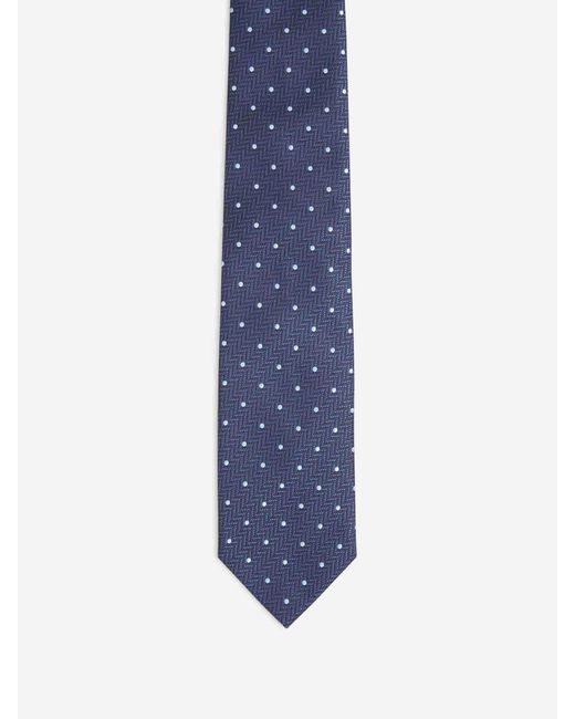 Cravatta A Pois di Brioni in Blue da Uomo