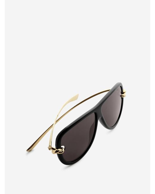 Bottega Veneta Black Knot Sunglasses for men