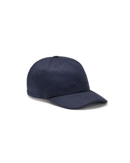 Cappello Da Baseball di Santoni in Blue da Uomo