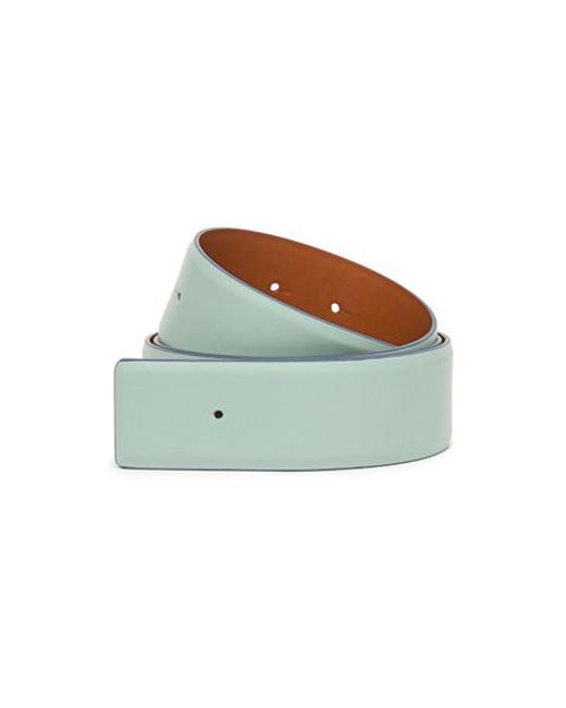 Santoni Green Leather Belt Strap