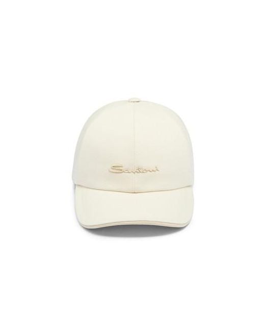 Cappello Da Baseball Da Donna di Santoni in Natural