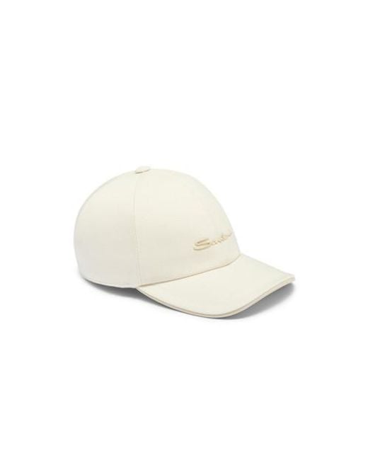 Cappello Da Baseball Da Donna di Santoni in Natural