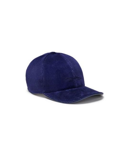 Cappello Da Baseball di Santoni in Blue da Uomo