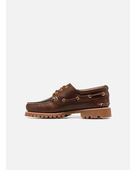 Timberland Authentics 3 Eye Classic in het Bruin voor heren - Lyst