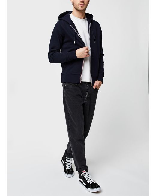 Core Cotton Zip Hoodie Tommy Hilfiger de hombre de color Azul | Lyst