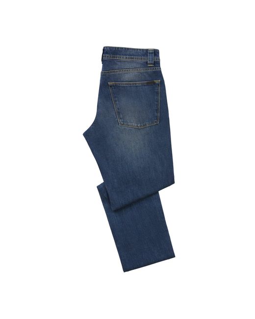 Loro Piana Slim-fit Stretch-cotton Jeans in Blue for Men | Lyst