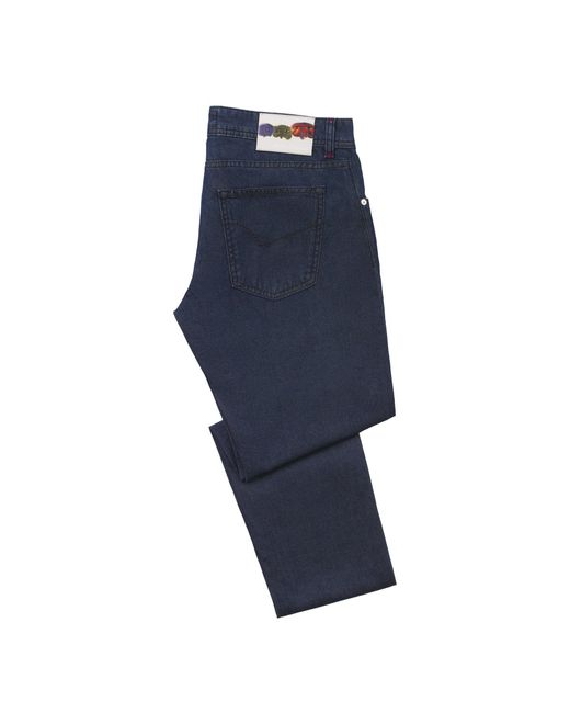 Silk-blend Denim Blue Jeans for Men 