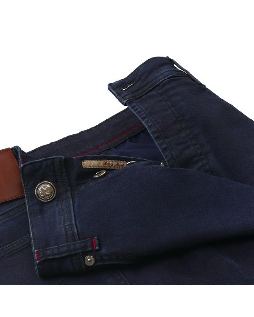 Marco Pescarolo Slim-fit Stretch-denim Dark Blue Jeans for Men | Lyst