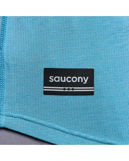 Saucony Blue Stopwatch Graphic Short Sleeve
