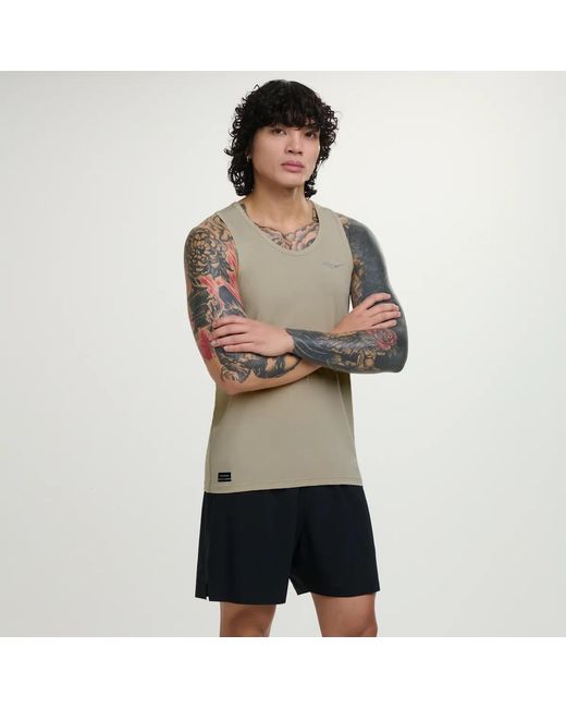 Saucony Gray Endorphin Singlet for men