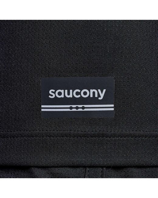 Saucony Black Stopwatch Short Sleeve