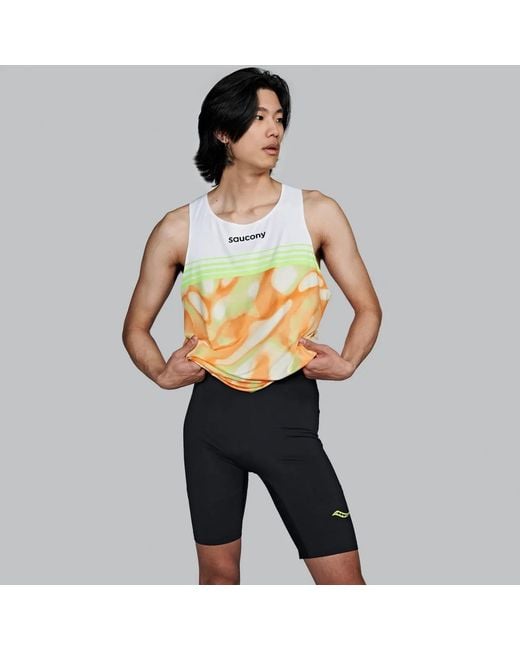 Saucony Metallic Endorphin Singlet for men