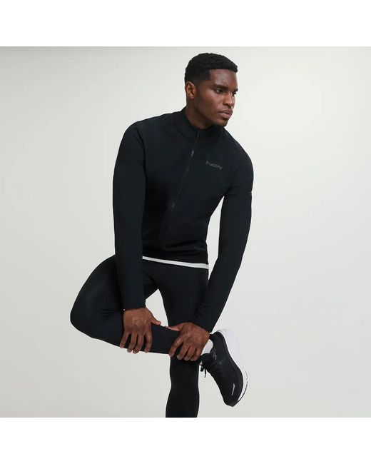 Saucony Black Hurricane Soft Shell Jacket for men