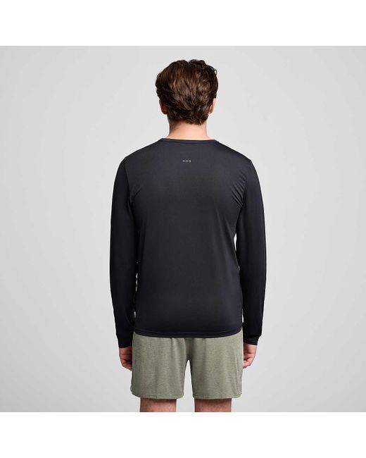 Saucony Black Stopwatch Long Sleeve for men