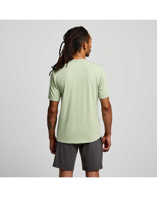 Saucony Green Triumph Short Sleeve for men