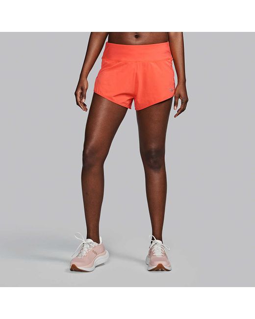 Saucony Orange Outpace 2.5" Split Short