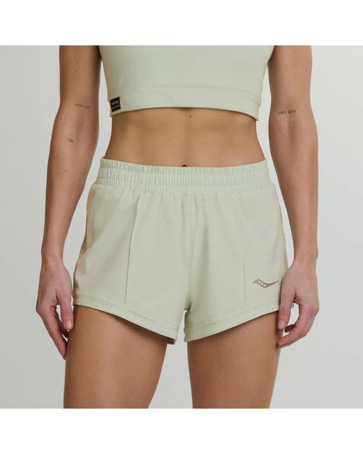 Saucony Green Outpace 3" Short