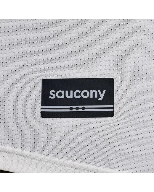 Saucony White Stopwatch Short Sleeve