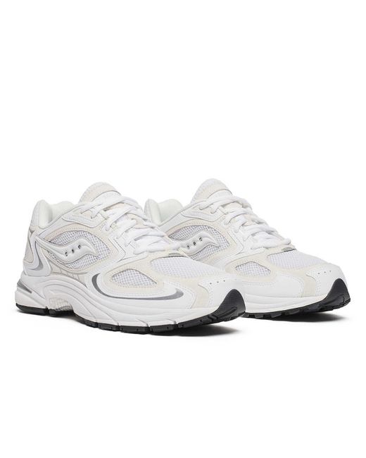Saucony White Grid Jazz 9 Suede