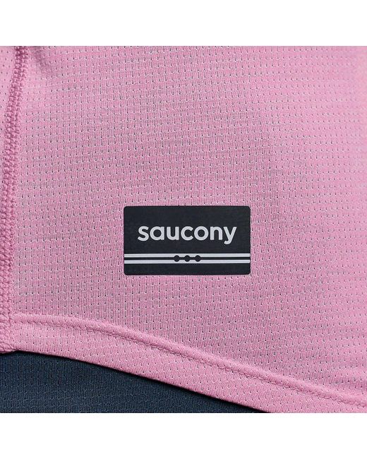 Saucony Pink Stopwatch Long Sleeve