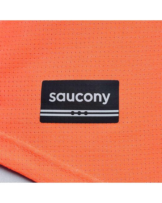 Saucony Orange Stopwatch Singlet
